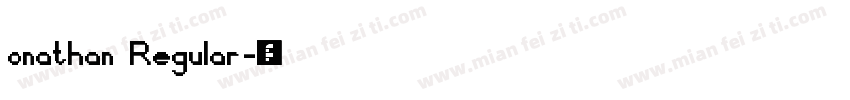onathan Regular字体转换